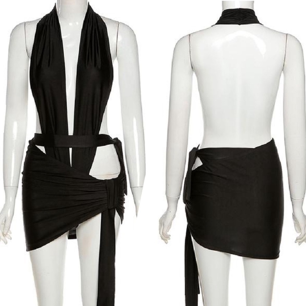Two pieces swimsuit.